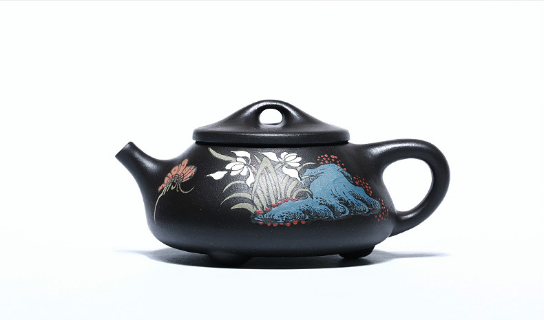 石瓢手工紫砂壺，精致典雅紫砂壺