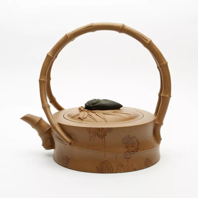 10種最美花器提梁壺，精美別致雕花紫砂壺!