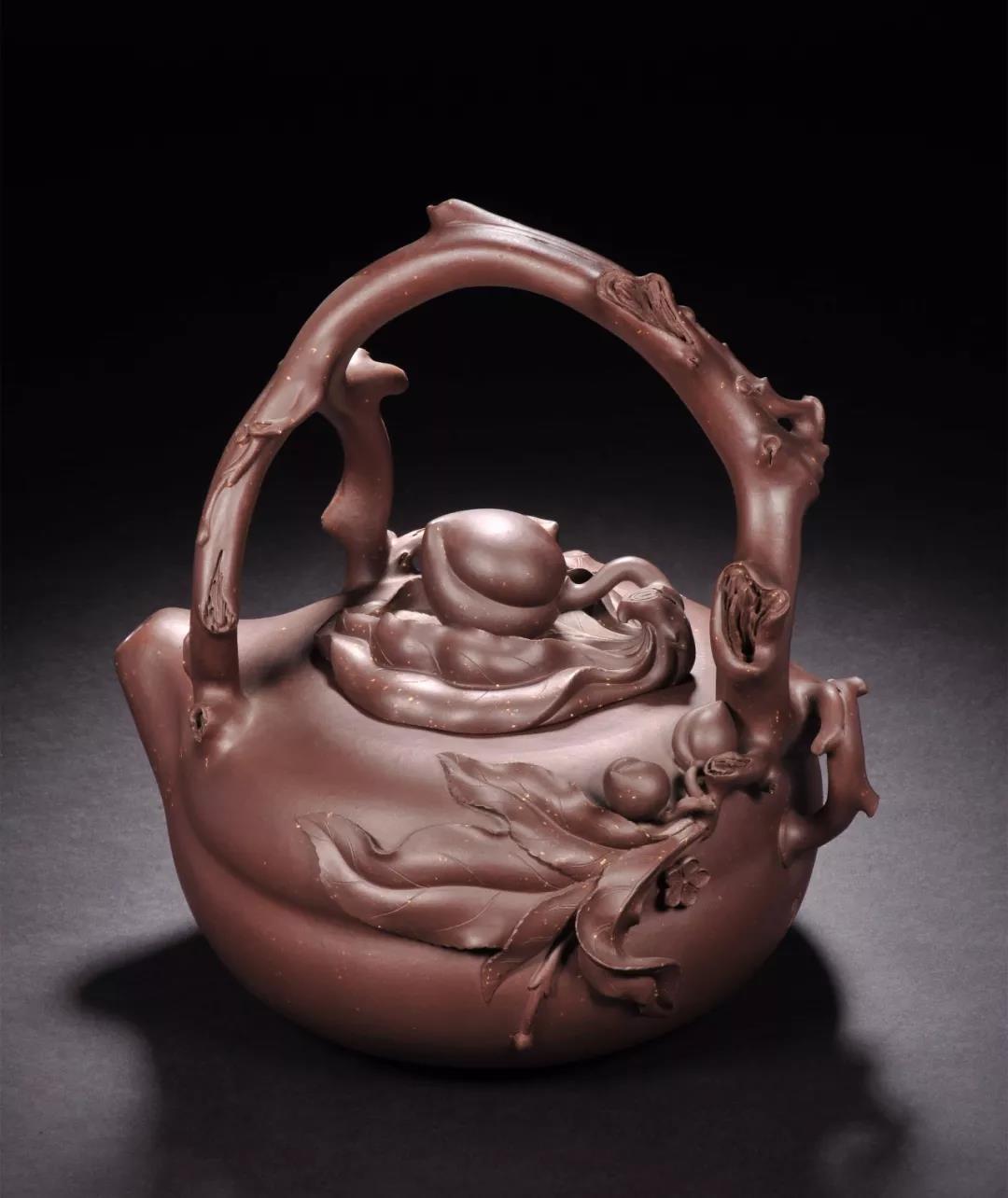 10種最美花器提梁壺，精美別致雕花紫砂壺!