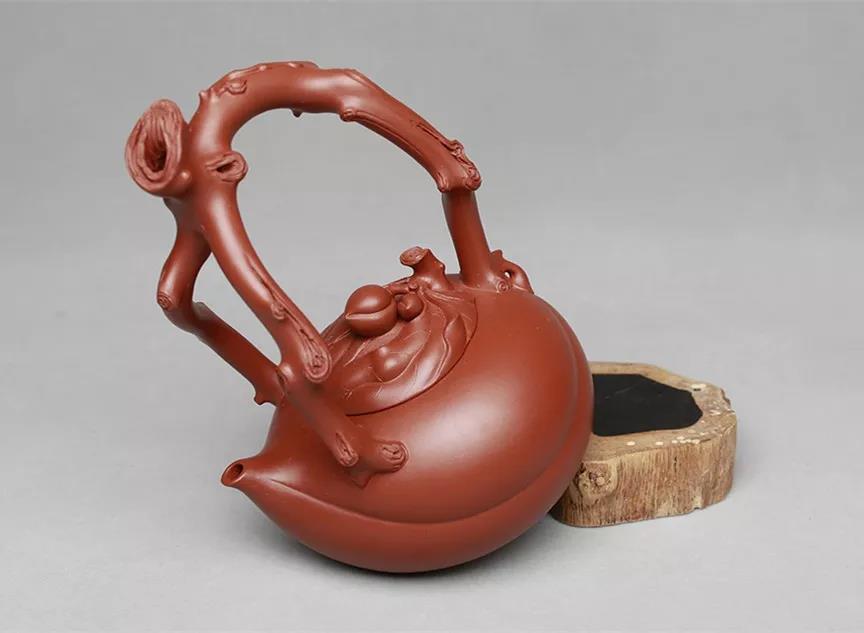 10種最美花器提梁壺，精美別致雕花紫砂壺!