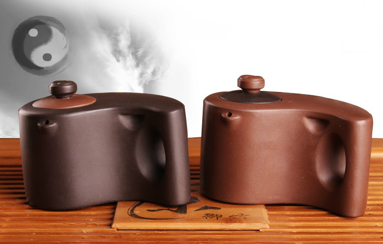 太極陰陽紫砂壺，創(chuàng)意格紫砂壺