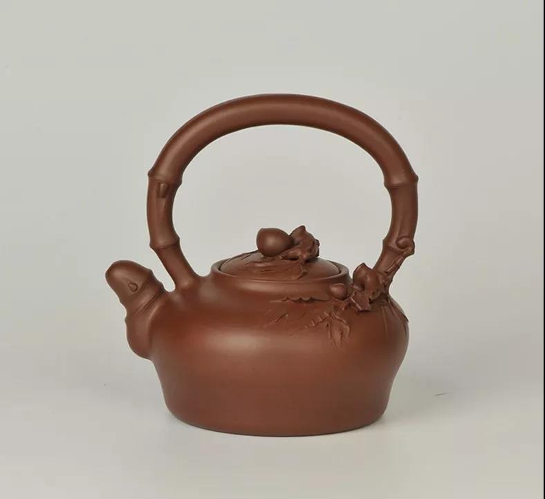 10種最美花器提梁壺，精美別致雕花紫砂壺!