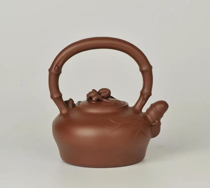 10種最美花器提梁壺，精美別致雕花紫砂壺!